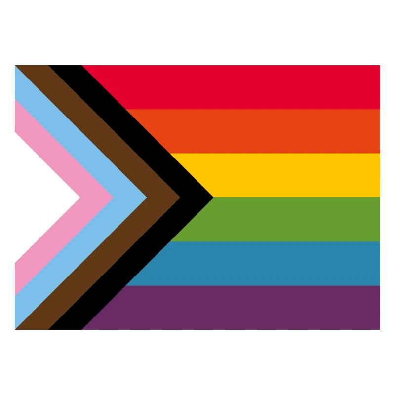 New Pride Progress Flag Rainbow LGBT Gay Progress