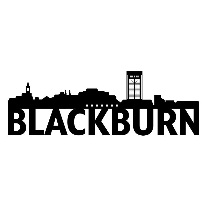 Blackburn England Skyline Geschenk Idee UK