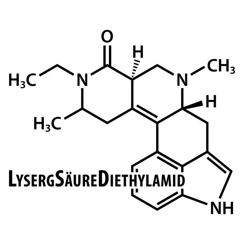 LSD Strukturformel Acid Techno-Szene Drogen Rausch