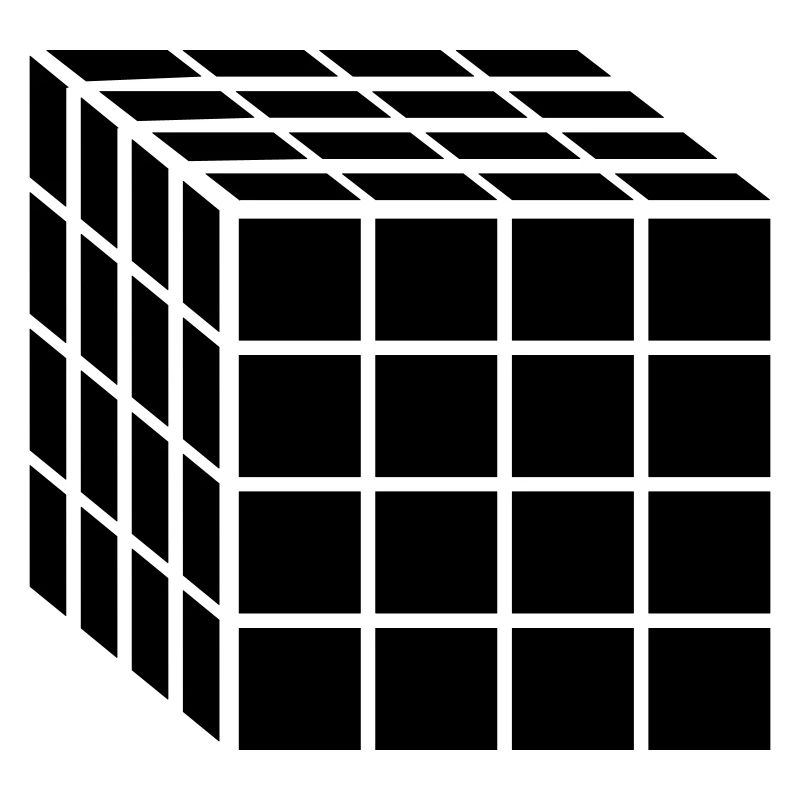 Cube de bloc 4x4