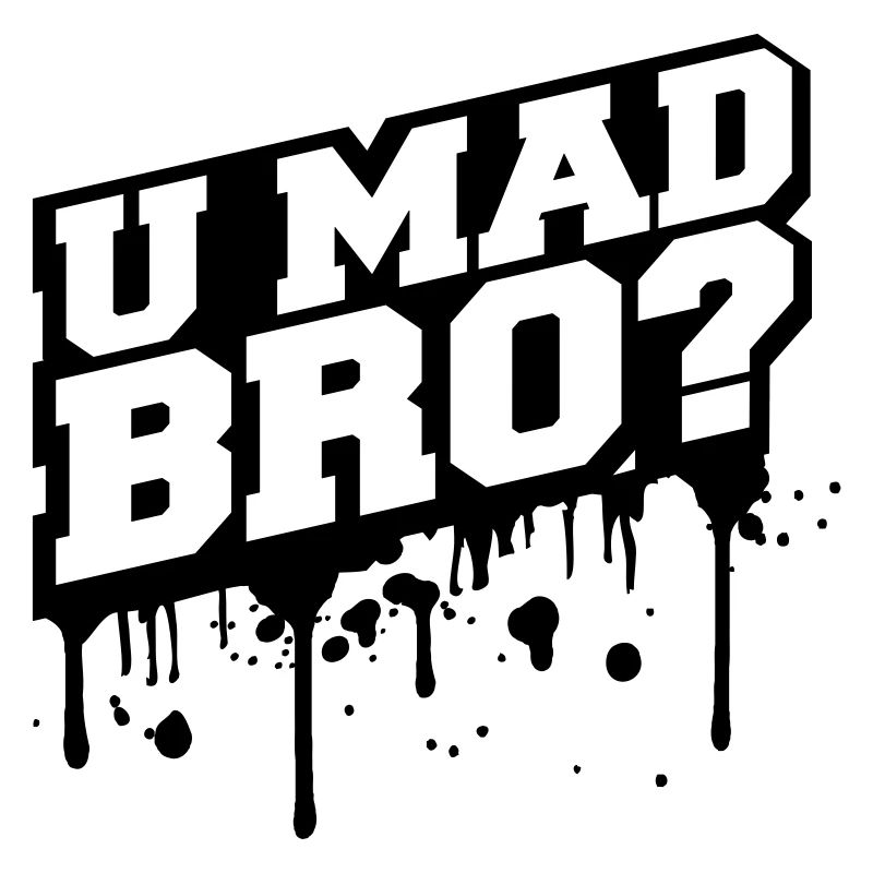 U Mad Bro Graffiti Logo