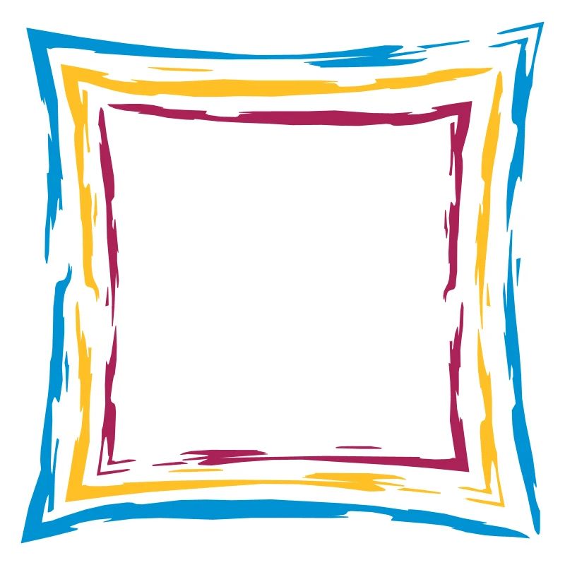 colorful many lines frame square border square