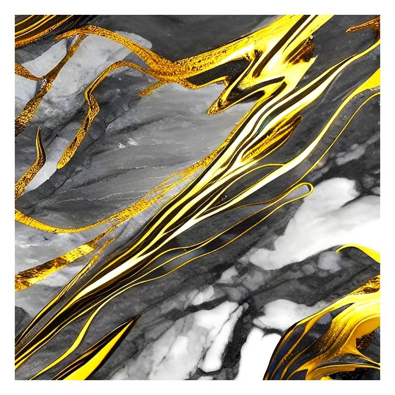 Marbre Texture Or Noir