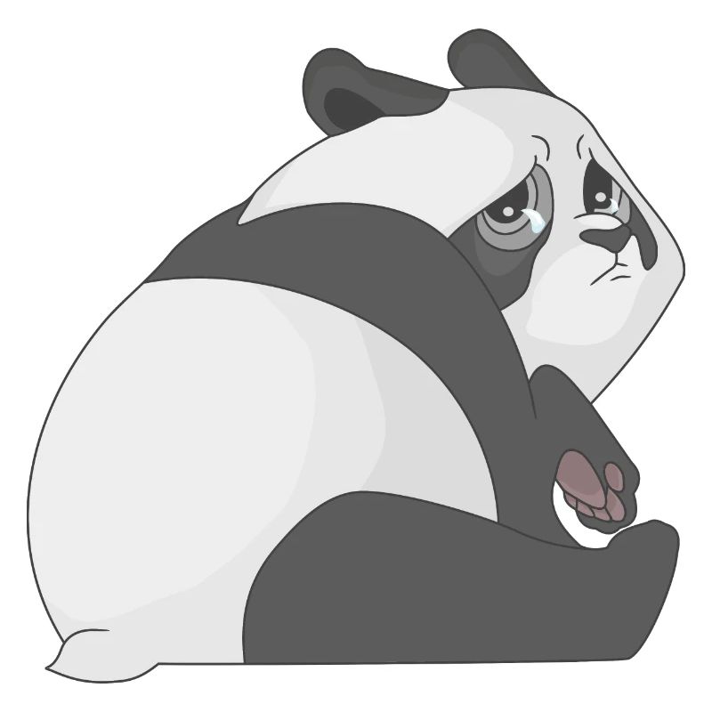 Panda triste