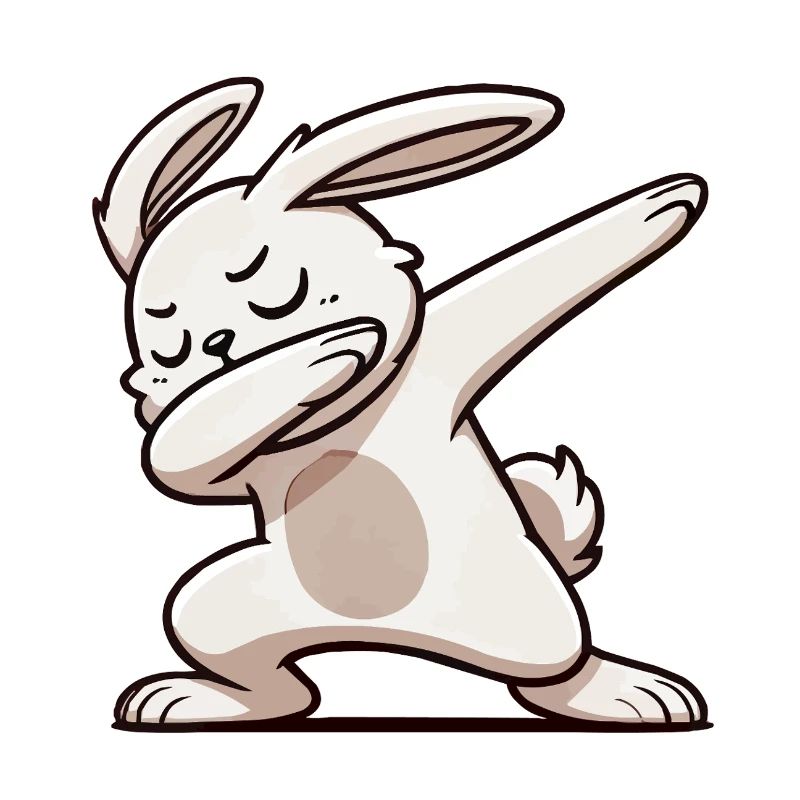 hase rabbit dabbing
