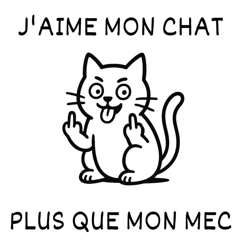 J'aime mon chat, plus que mon mec