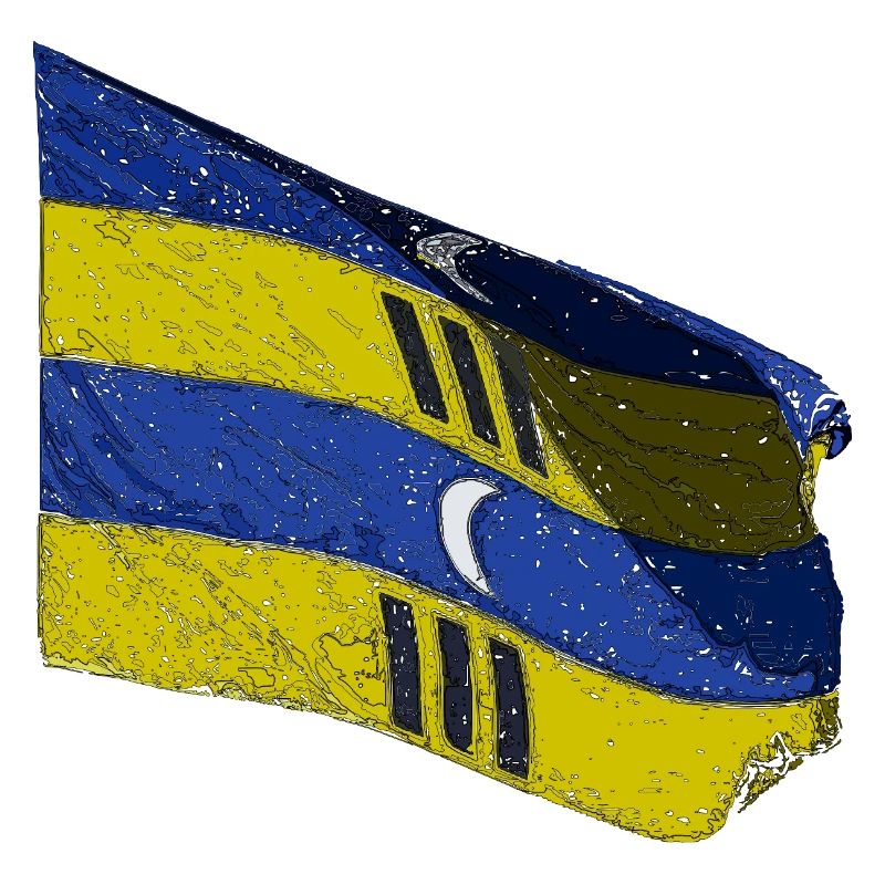 Drapeau Amelander - Drapeau d’Ameland