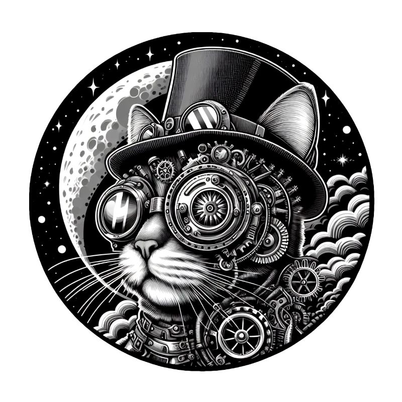 Steampunk Victorian Cat