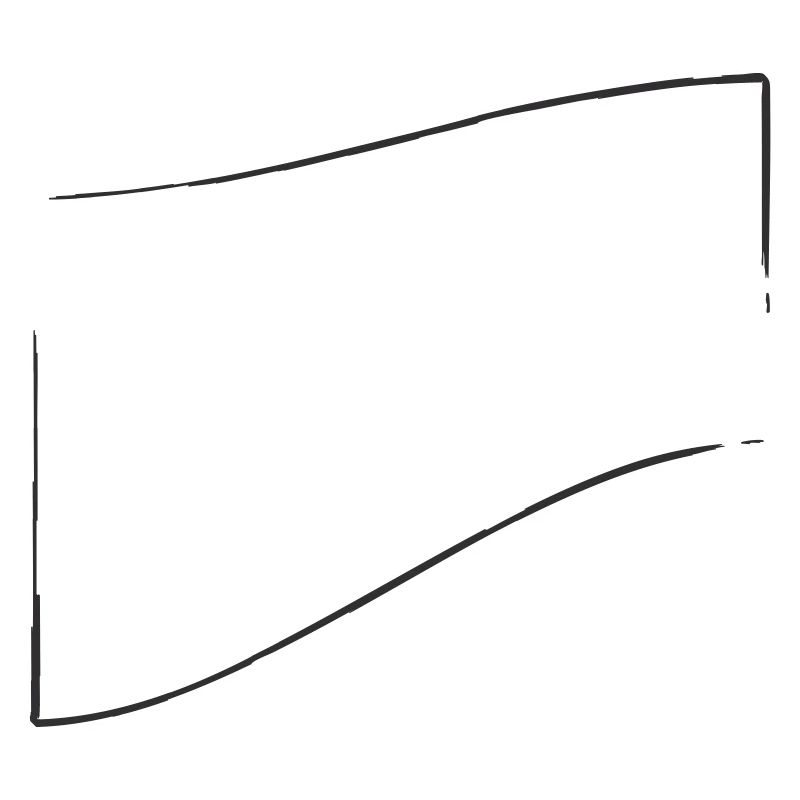 openFrame aufwärts gebogen | Vectorgraphic