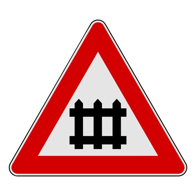 Signe de porte avertissement de train
