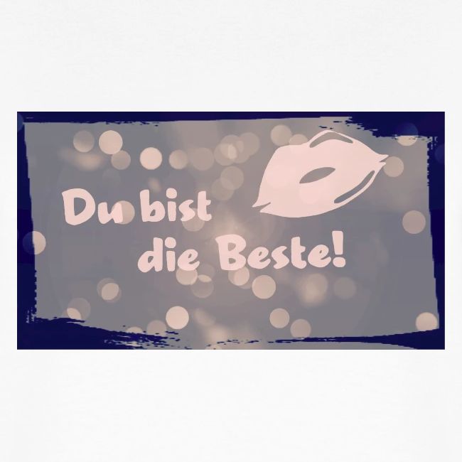 Du bist die Beste! Symbol und Muster