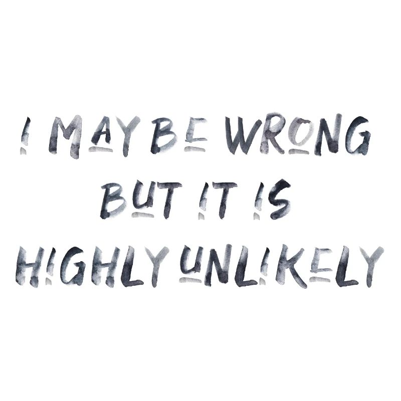 may be wrong lustiger Spruch Party Englisch
