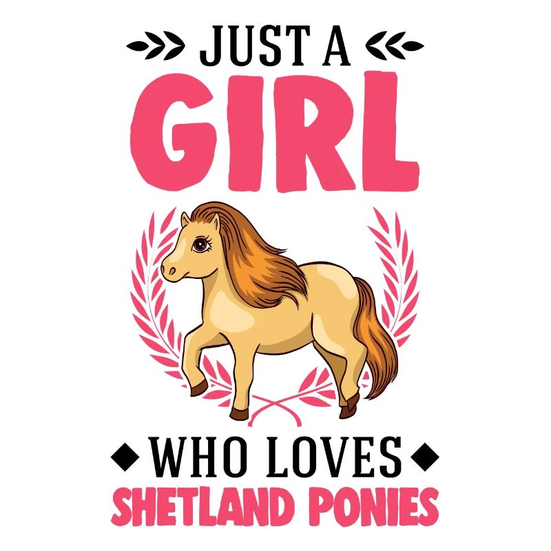 Shetlandpony Mädchen Shetland-Pony Shetty