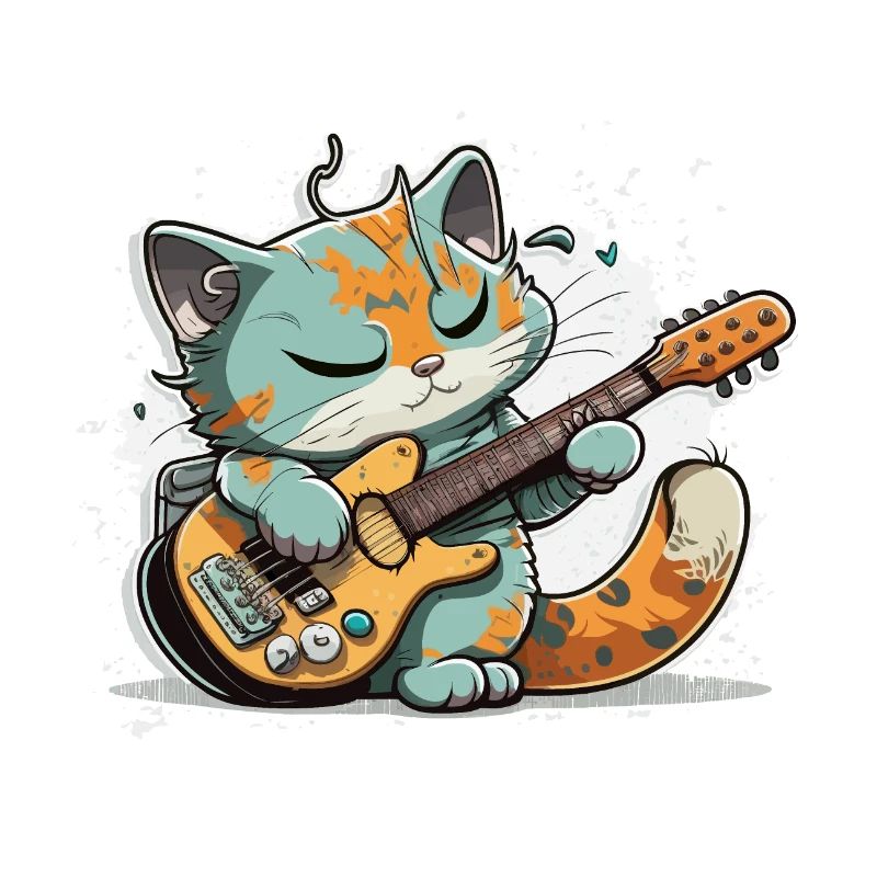 Gitarre Katze