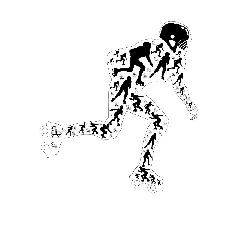 Roller Skating Silhouette Roller Skater Silhouette