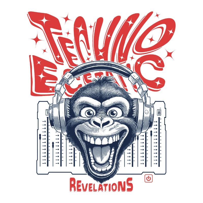 Rhythm Shirt: When monkey and techno merge