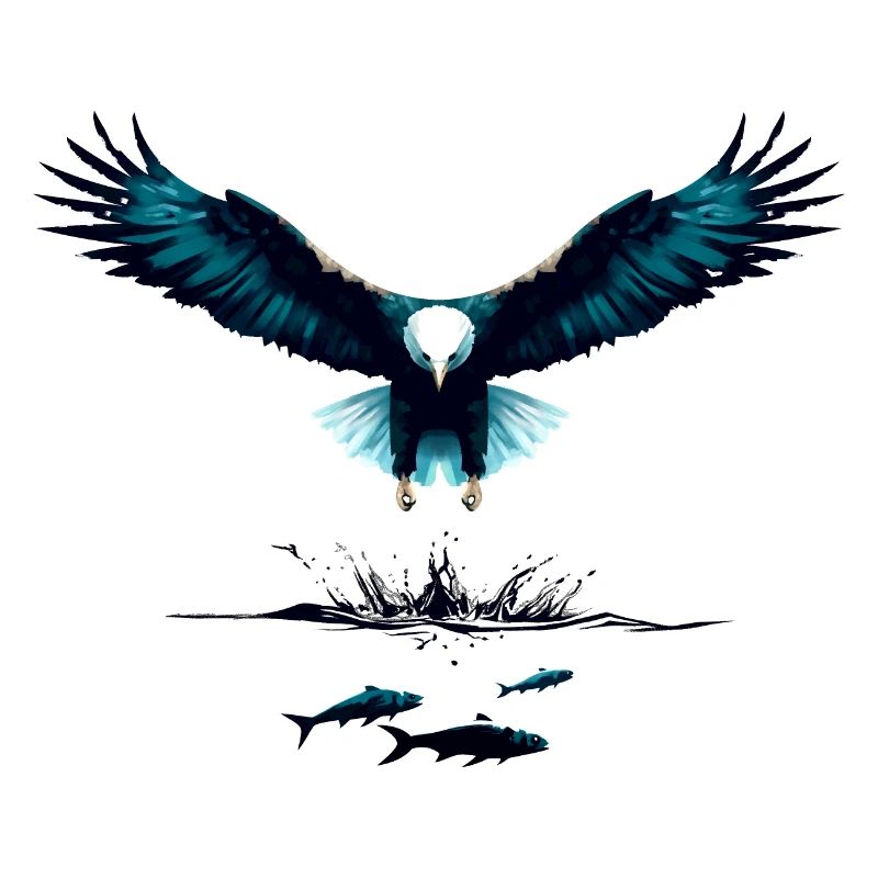 Adler auf der Jagd