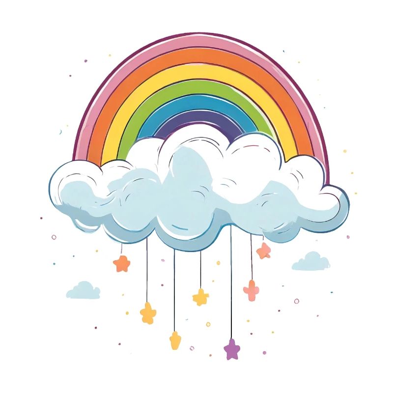 Cloud with rainbow