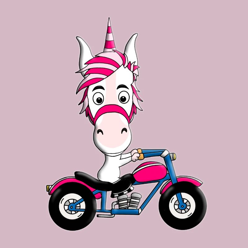 MOTORRAD - BIKER - EINHORN
