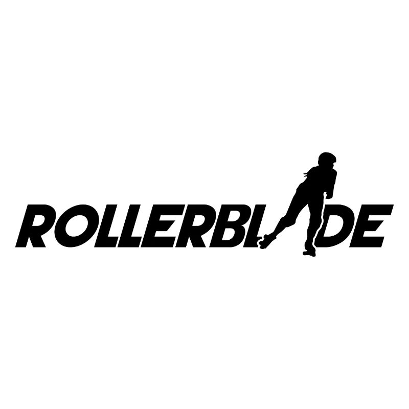 Rollerblade font silhouette black