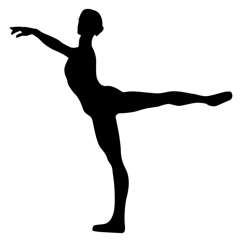 Vector Ballet dancer Silhouette