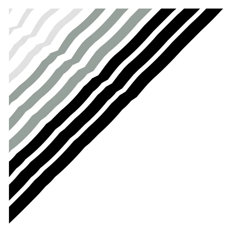 Triangular shape Many lines lines pattern