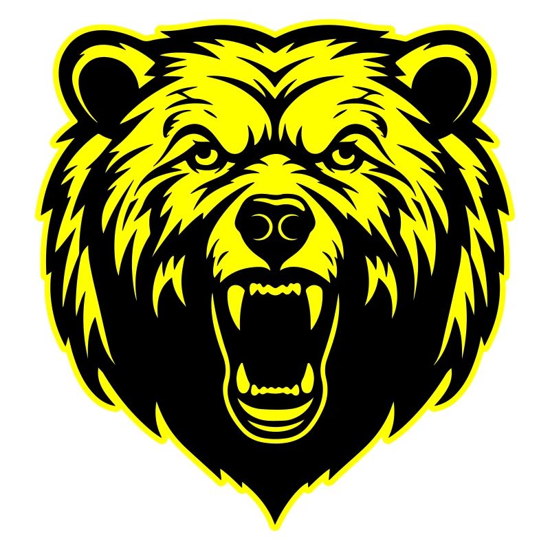 Grizzly Bär Kopf