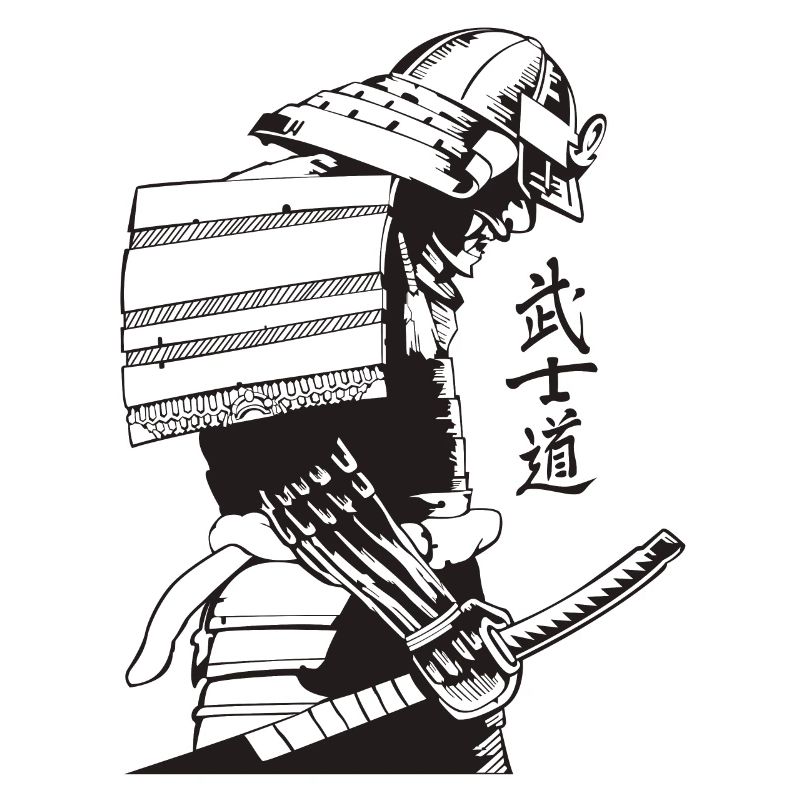 Samurai Warrior Washed, Retro