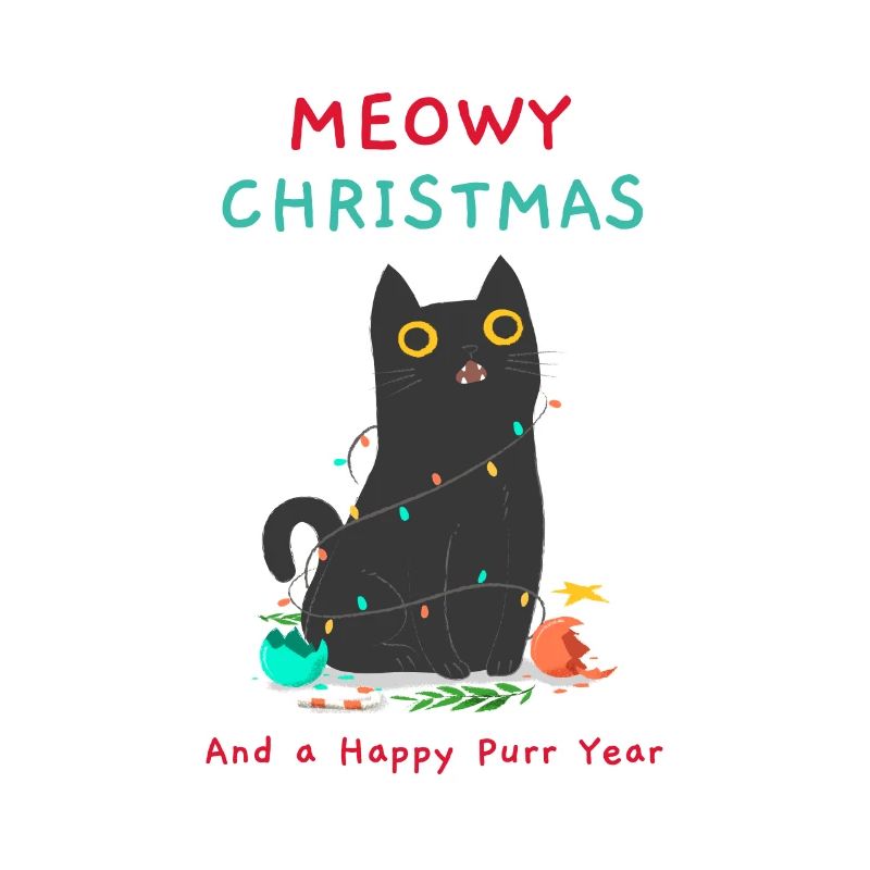 Pull de Noël - Meowy Christmas