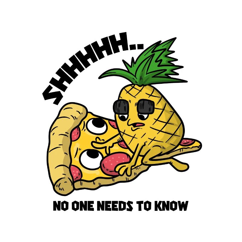 Pineapple seduces a pizza hawaii