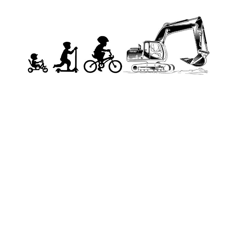 Evolution Liebhaber von Baggern