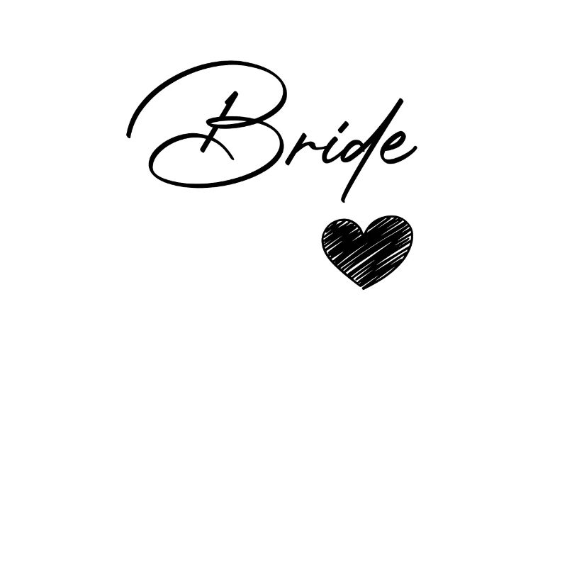 lettrage « Bride »,