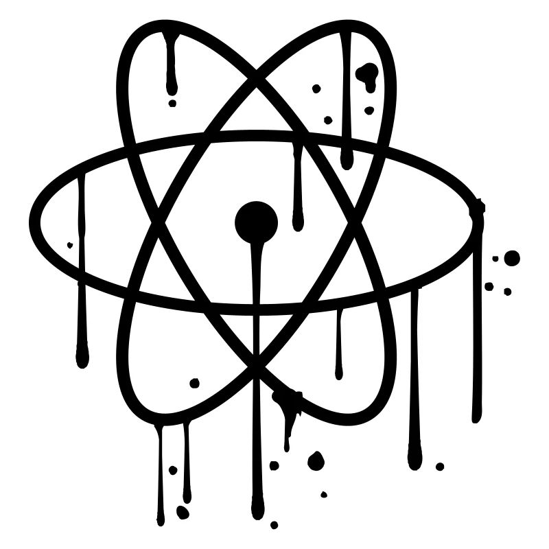 graffiti drops spray atom symbol symbol cool kr