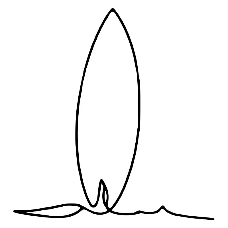 Planche de surf Une ligne