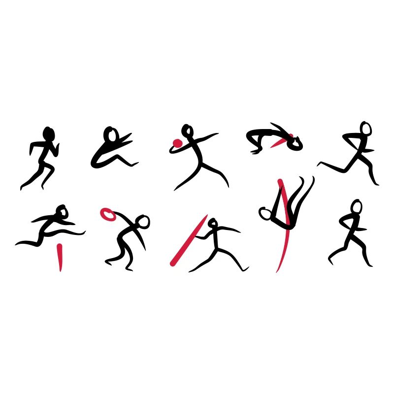 Zehnkampf, Leichtathletik
