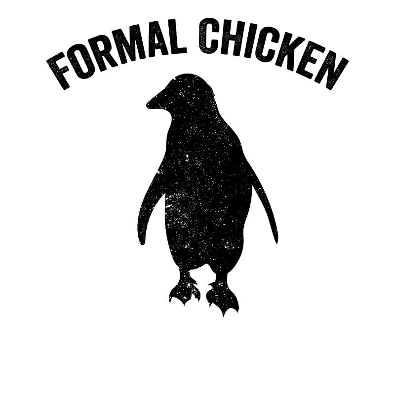 Funny Penguin Formal Chicken