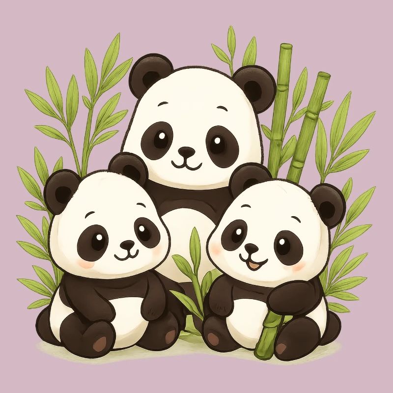 Forêt de Bambous Panda Mignon