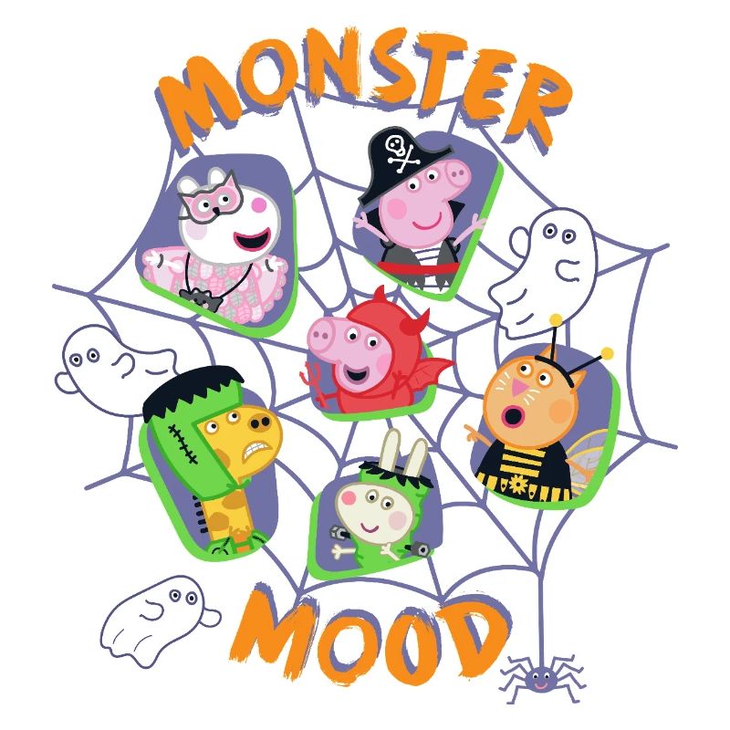 Peppa Pig Design Monster Mood Spider Web Halloween