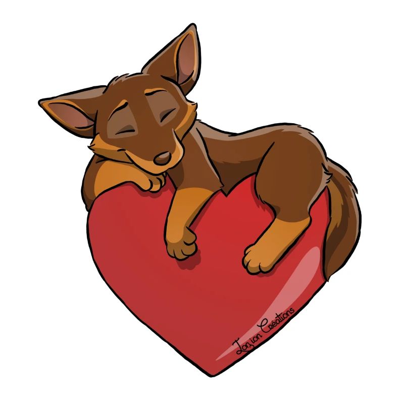 Kelpie Chocolate Heart Fire
