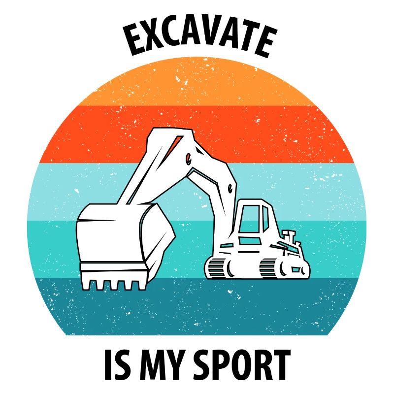 Bagger Baggerfahrer Baggerwagen