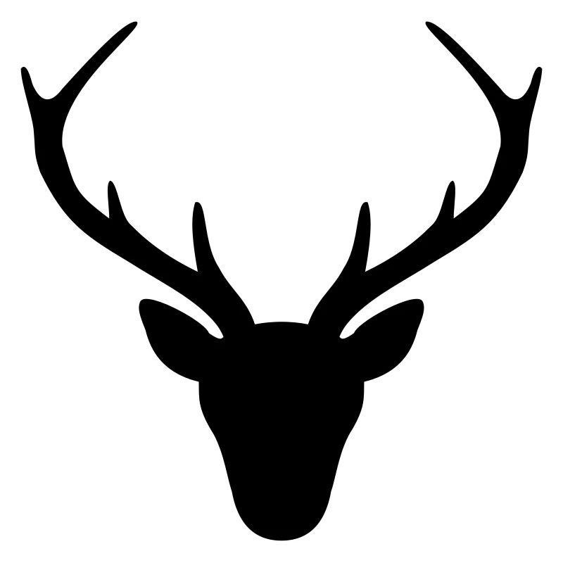 Hirsch Geweih Silhouette Jagd Jäger Geschenk