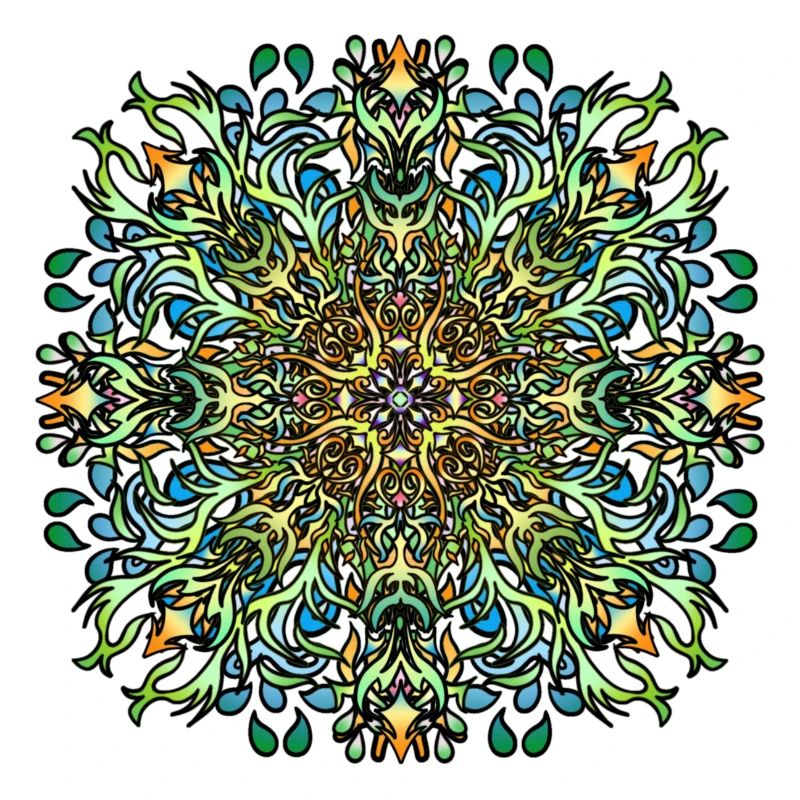 Mandala | Bunt | Leben | Geschenkidee