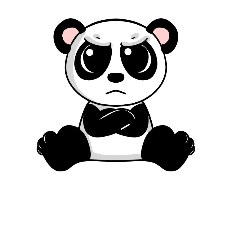 angry panda