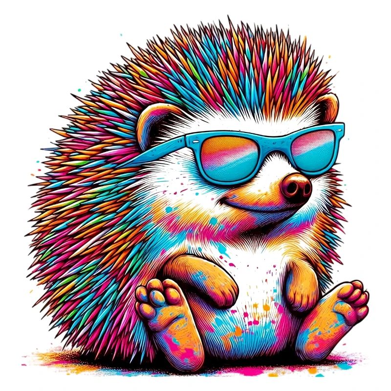 Igel mit Sonnenbrille