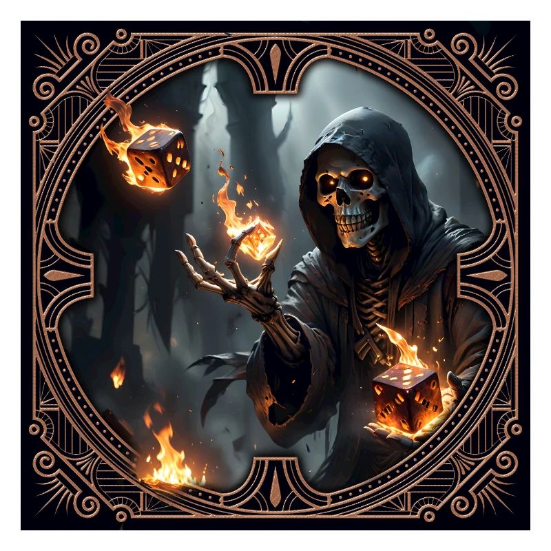 Skeleton Rune Mage in Shadows