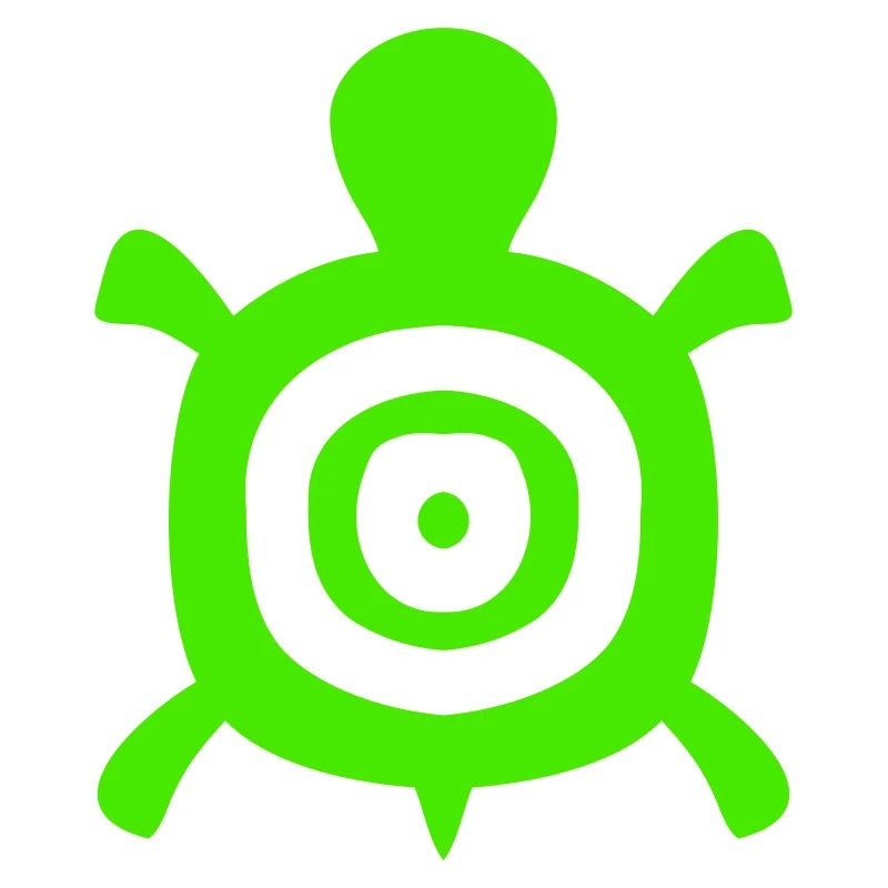 Turtle Turtle Shell Circles Tank Logo
