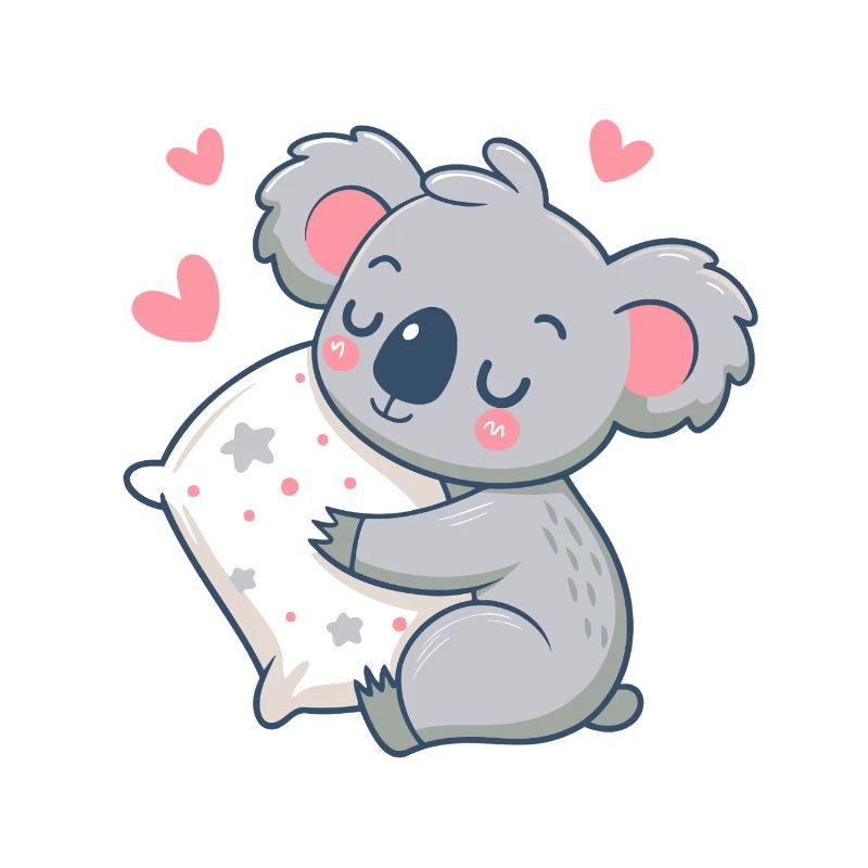 Cuddly Koala and Starry Pillow