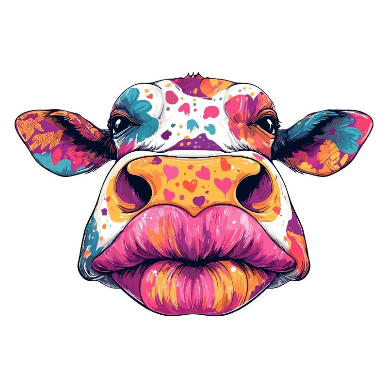 Bunte Kuh Pop Art