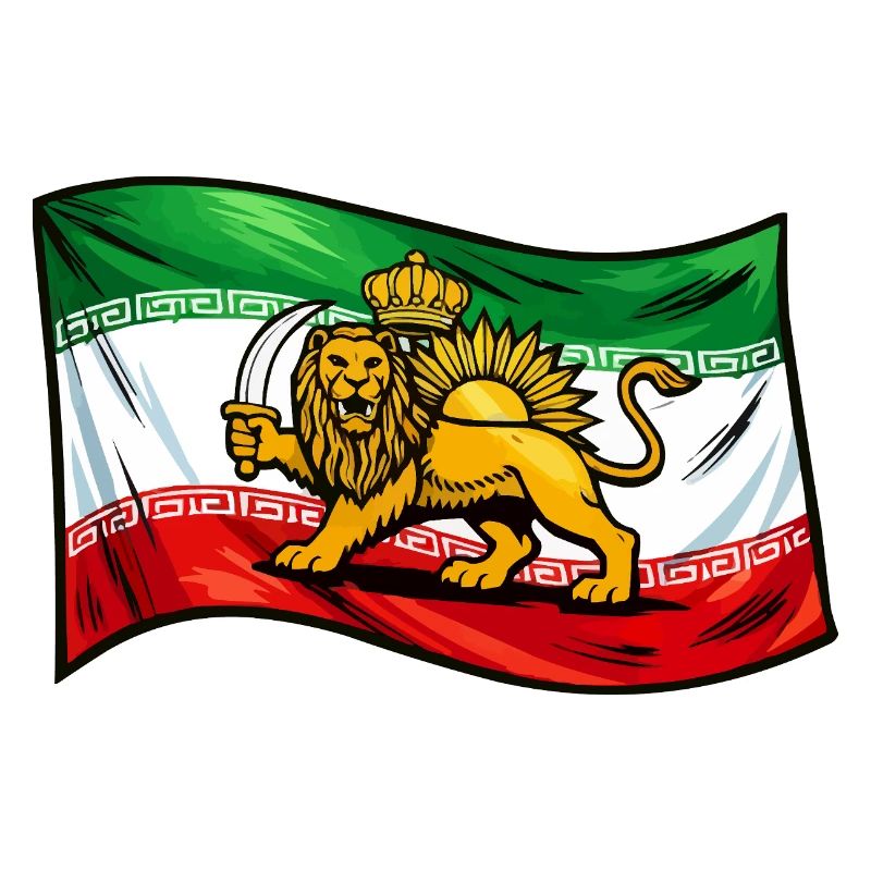 Drapeau de la Perse et de l’Iran