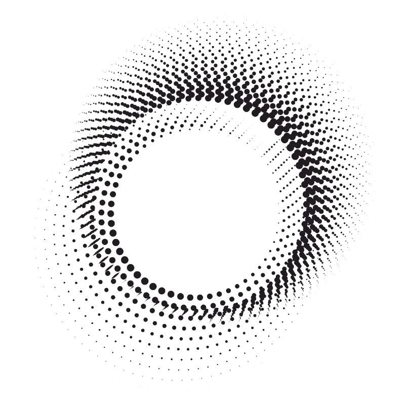 Halo Dot Ring Pattern
